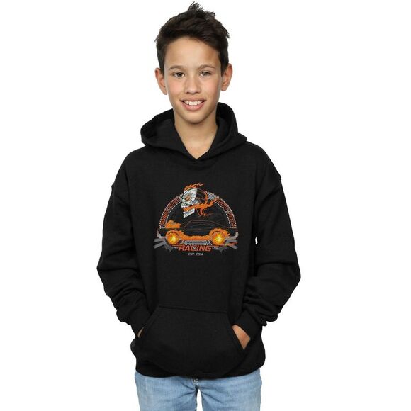 Marvel Boys Ghost Rider Robbie Reyes Racing Hoodie / Black - Picture 2 of 3
